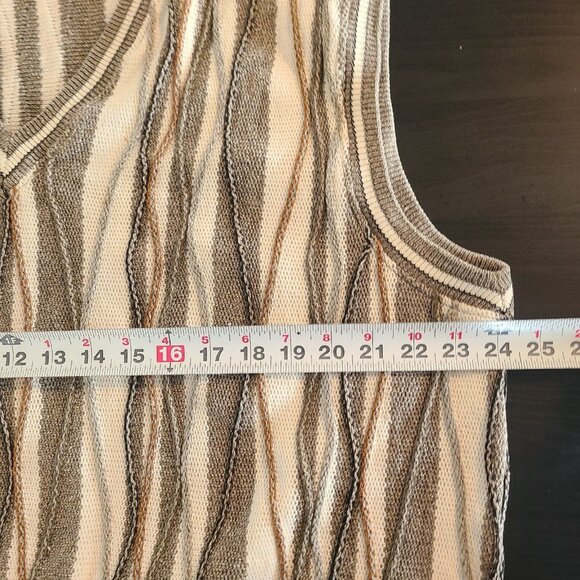 Vintage Tundra Canada Sweater Vest XLT Eclectic Grandpa Core Coogi Style - Picture 4 of 7